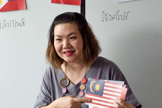 Thai teacher in class