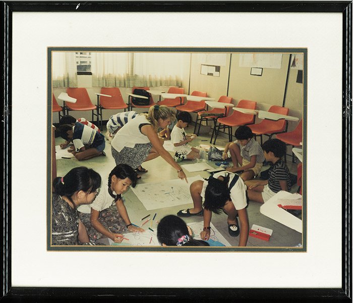 Children taking part in a hands-on activity.